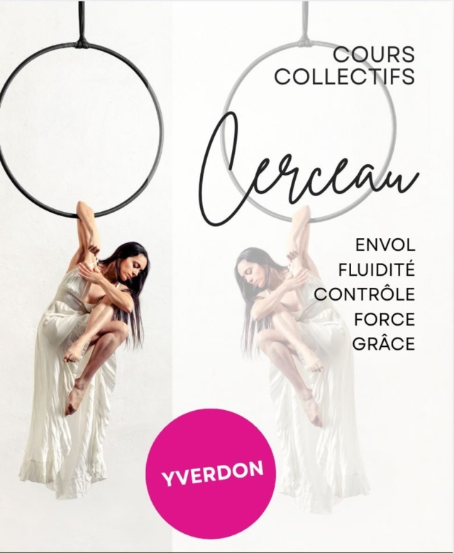 ✨ Envie de voler, de tourner, de danser dans l’air ?
Rejoins-nous pour un cours collectif de cerceau aérien avec Julie, ce samedi 10 mai à 12h30 à Yverdon 🌸
Un moment pour toi, entre grâce, force et légèreté.
Débutantes bienvenues, bienveillance garantie 💫

📍 Yverdon
🕧 12h30
👩‍🏫 Avec Julie

#cerceauaerien #aerialhoop #courscerceau #aerialfitness #poleemotion #yverdon #aerialarts #cerceausuisse #danseaerienne #forceetgrace #activitesuisse #cerceaulovers #bienetreencorps #courscollectif #aerialjourney #yverdonlesbains
